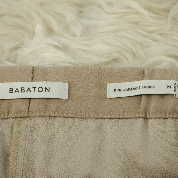 Babaton Aritzia Size Medium M Tan Trouser Jogger Pull On Tapered Leg Ankle Pants - Picture 5 of 8